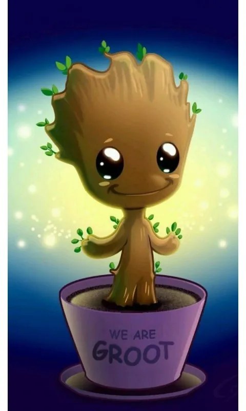 784186 NORIMPEX 5D Diamantová mozaika - Cute Groot