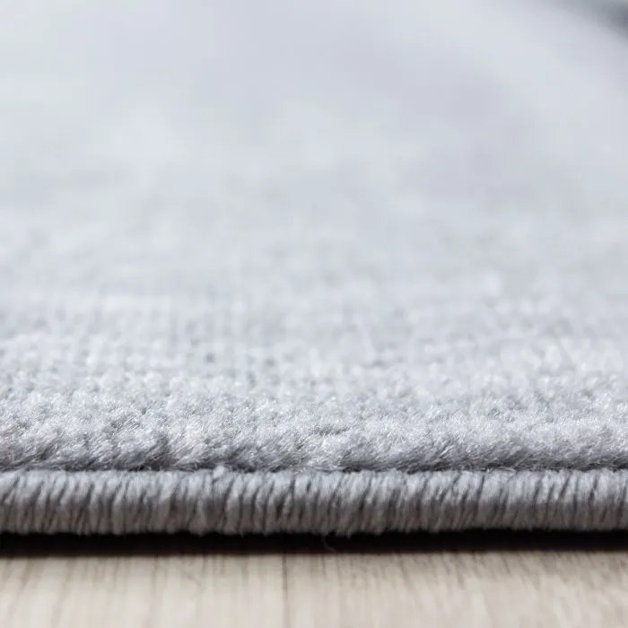 Ayyildiz, Kusový koberec Plus 8007 black, 160x230, šedá, chodba / predsieň