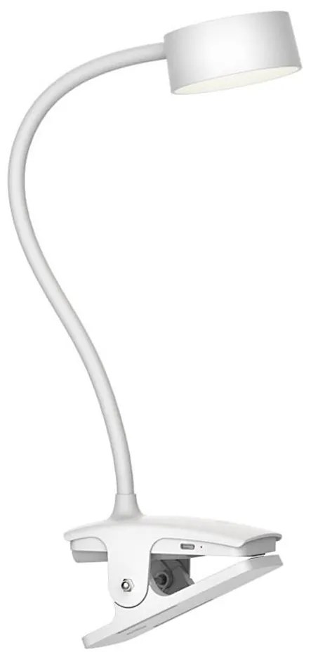 Top Light-LED stmievateľná dotyková stolová lampa s klipom BELLA LED/4,8W/5V 3000-6500K biela