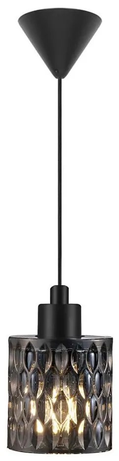 Nordlux - Luster na lanku HOLLYWOOD 1xE27/60W/230V dymová