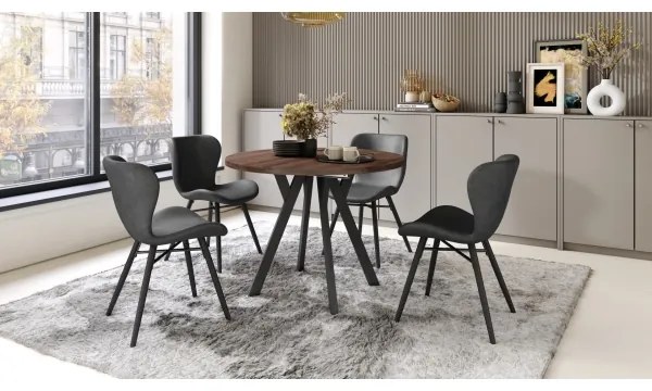 Rozkladací jedálenský stôl ARTUR dub/čierny