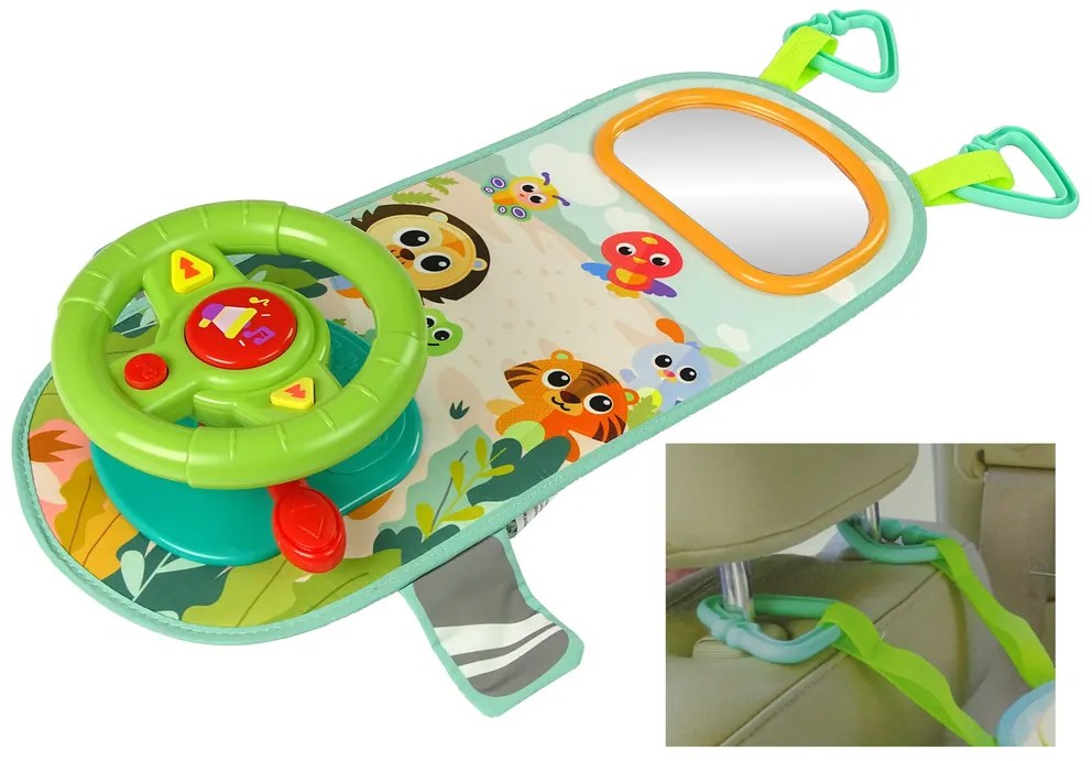 LEAN TOYS Interaktívny detský volant do auta