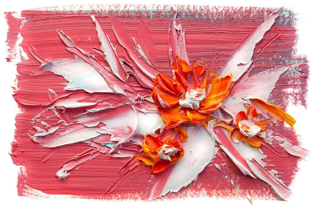 Fototapeta - Olejové kvety (254x184 cm)