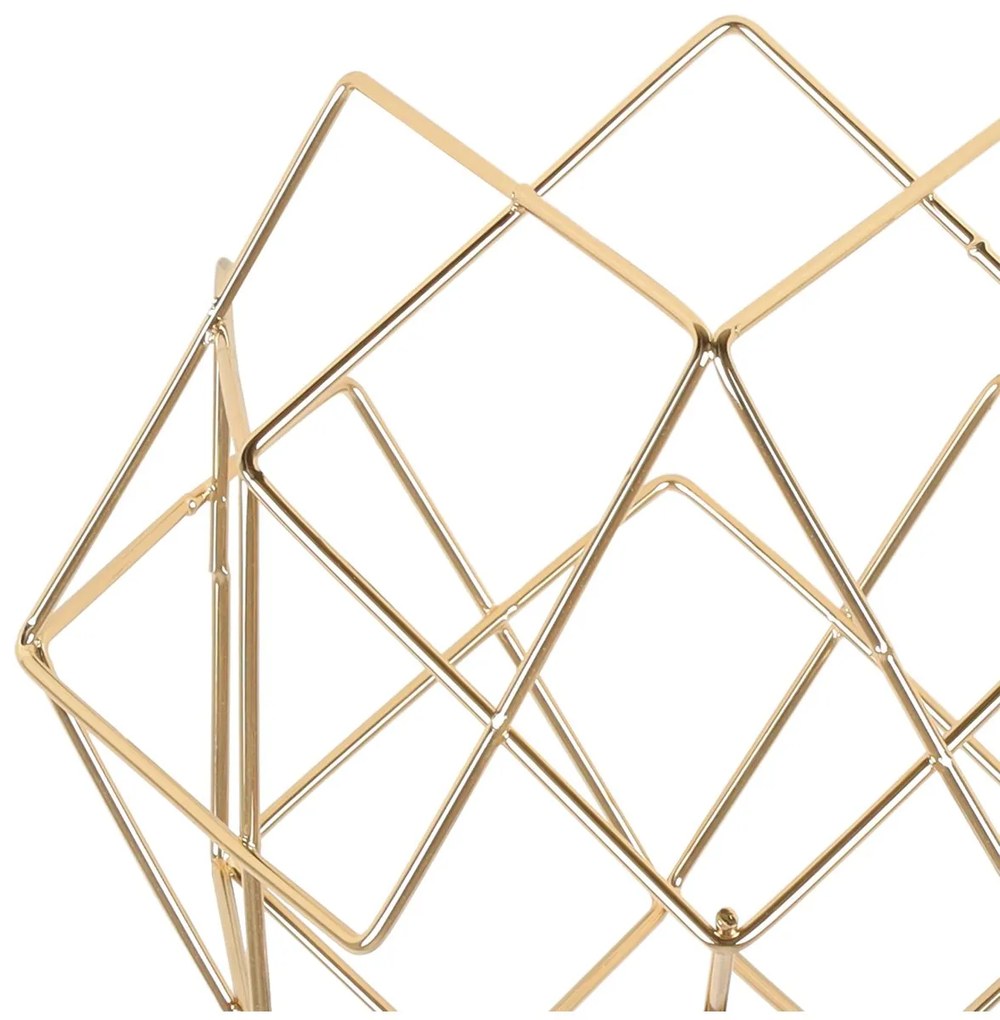 Závesné svietidlo Stella Spider, 3x zlaté drôtené tienidlo