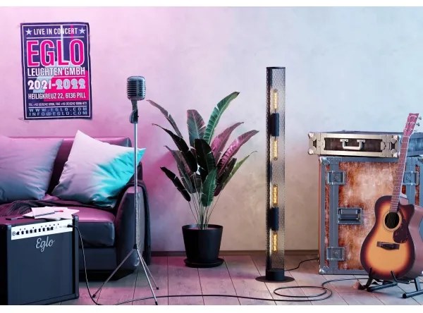 Eglo 43537 - Stojacia lampa REDCLIFFE 4xE27/40W/230V