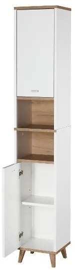 Livarno home Vysoká skrinka do kúpeľne Corfu, 32 x 180 x 28 cm + Skrinka do kúpeľne Corfu, 32 x 96 x 28 cm  (800008577)