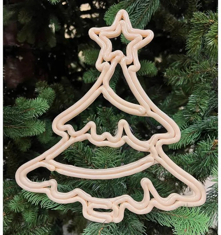 DECOLED Vánoční stromeček, 30 cm, bílá