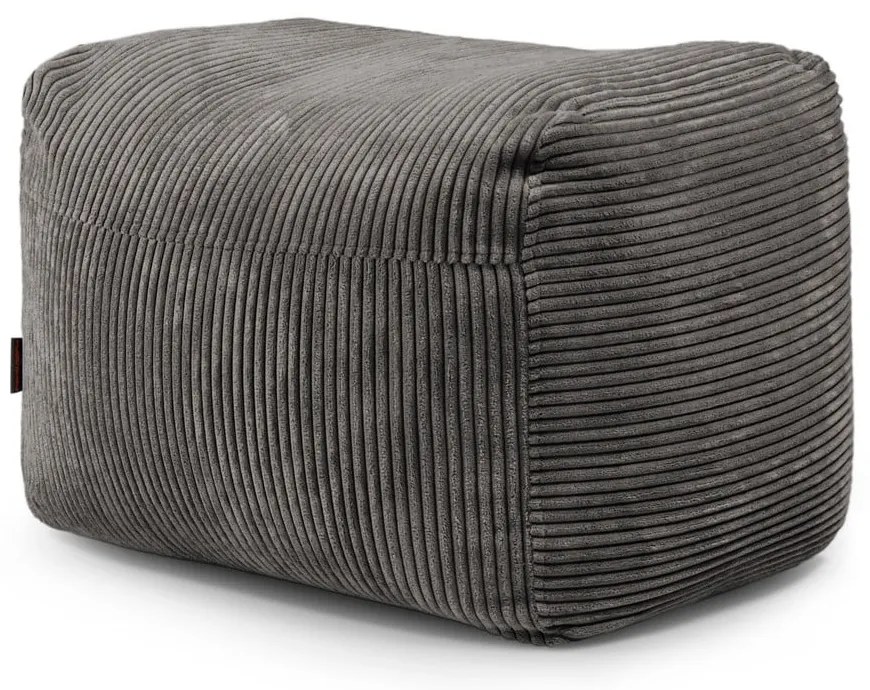 Hnedý menčestrový sedací vak Plus 70 Lounge – SLOWDOWN