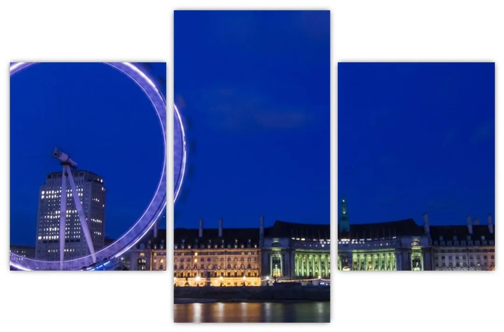 Nočné Londýnske oko - obrazy