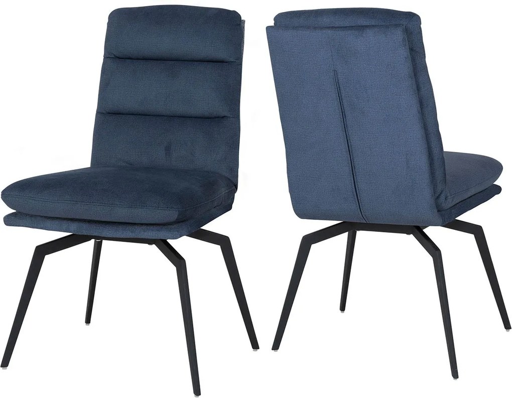 Dizajnová jedálenská stolička Roll modrá