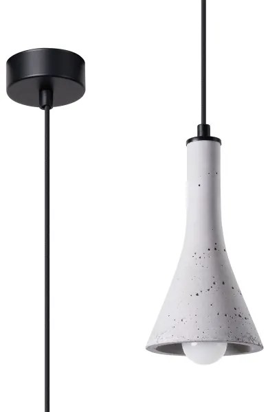 Sollux SL.1223 - Luster na lanku REA 1xE14/12W/230V betón