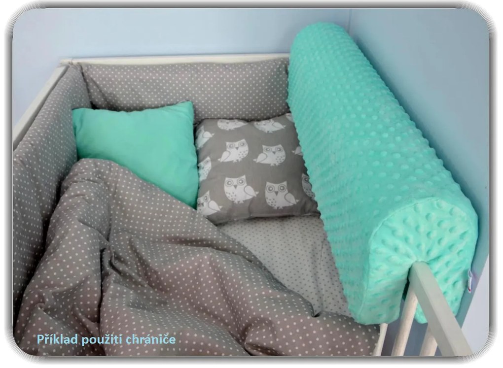 Chránič na detskú posteľ MINKY 90 cm - staroružový
