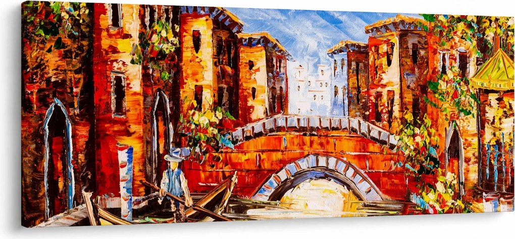 Obraz - Olejomaľba mesta III. (120x50 cm)