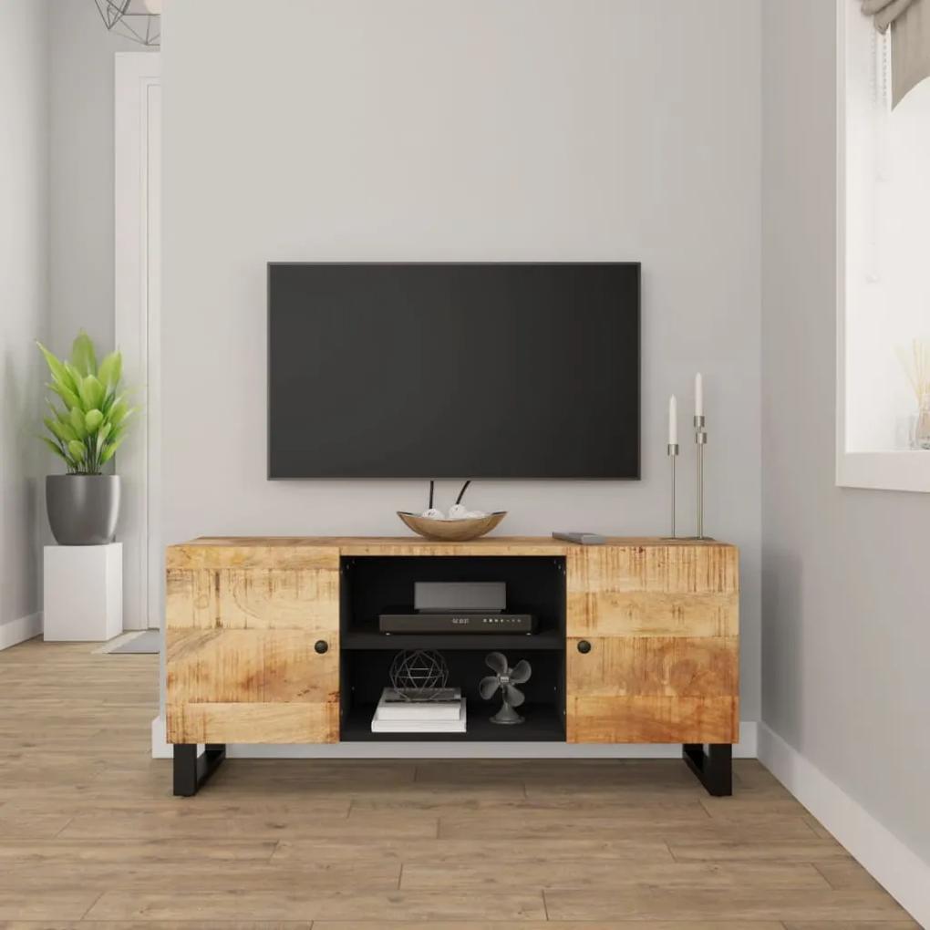 TV skrinka 105x33x46 cm masívne mangovníkové drevo