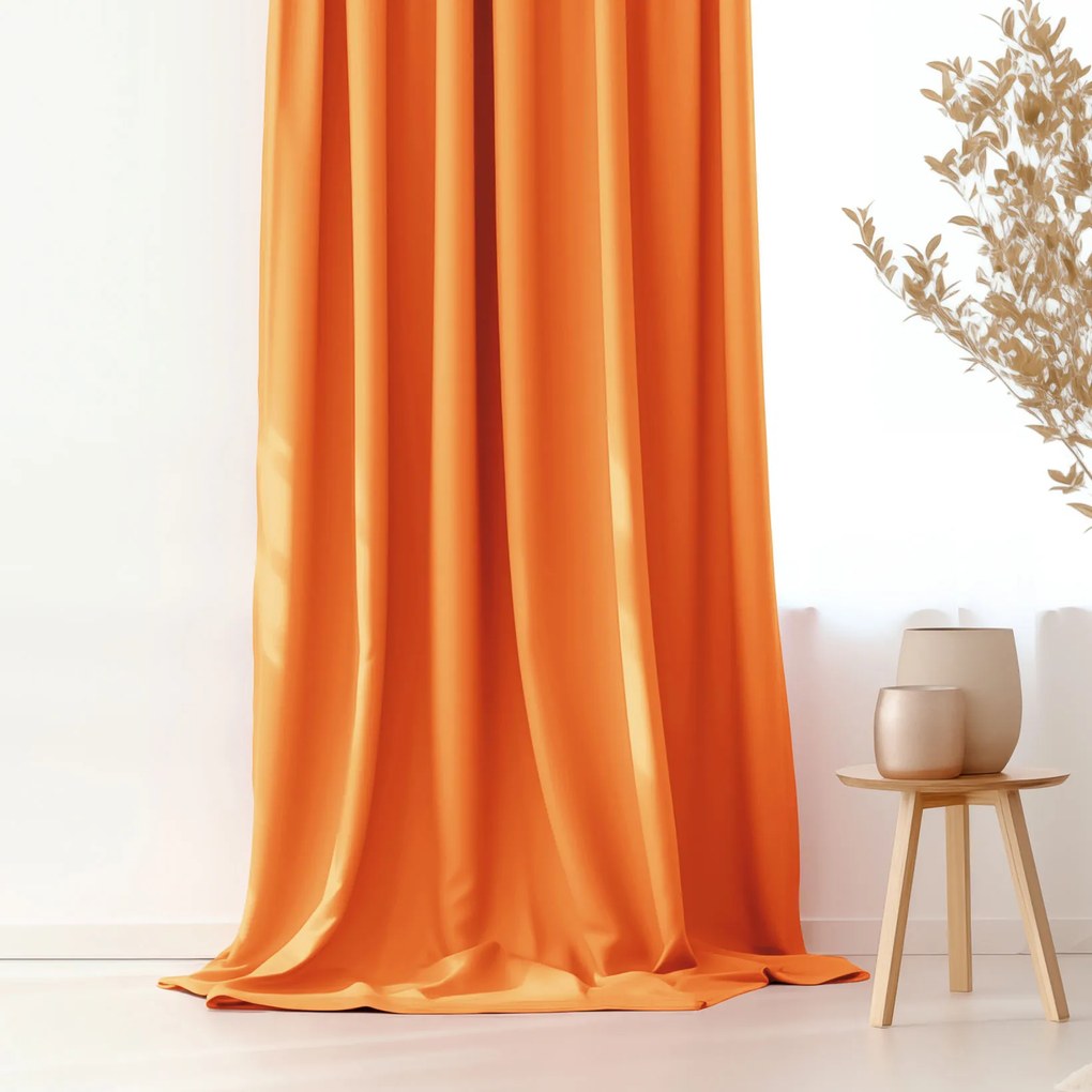 Goldea dekoračný záves rongo - oranžový 200x145 cm