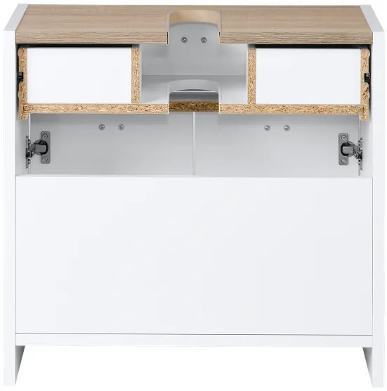 Livarno home Skrinka pod umývadlo, biela, 58 x 55 x 28 cm (100392443)