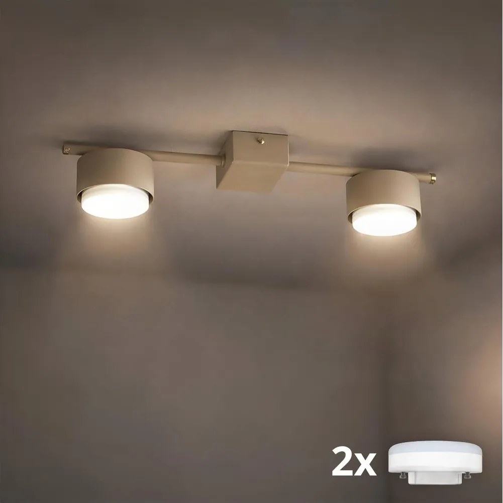 Brilagi - LED bodové svietidlo MONO 2xGX53/30W/230V béžové