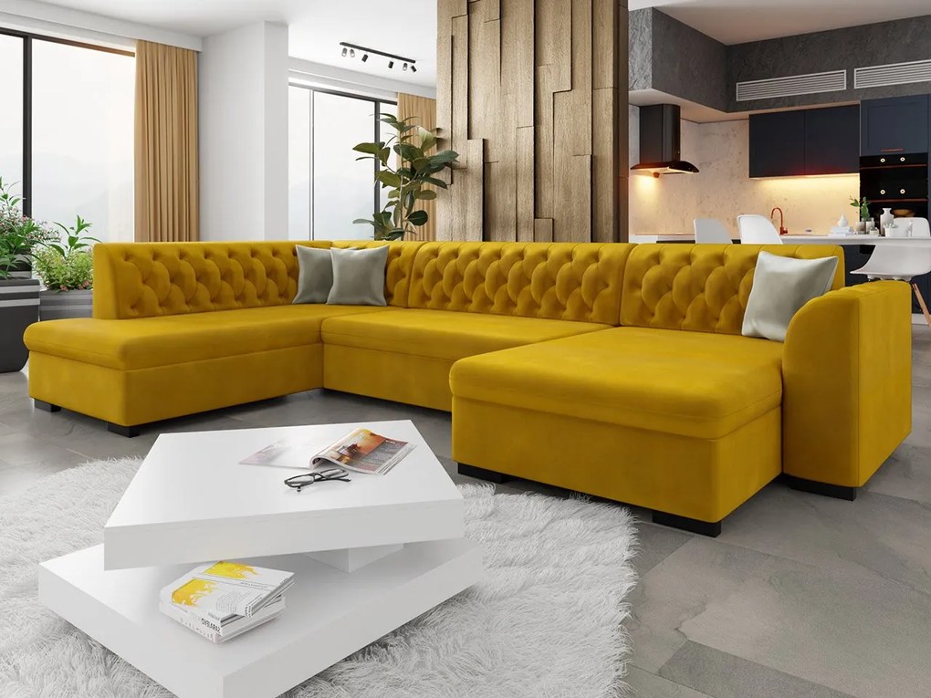 Veľká sedačka do obývačky Valdero, Dostupné poťahy: Magic Velvet 2227 + Magic Velvet 2227 + Evo 29, Strana: Ľavá