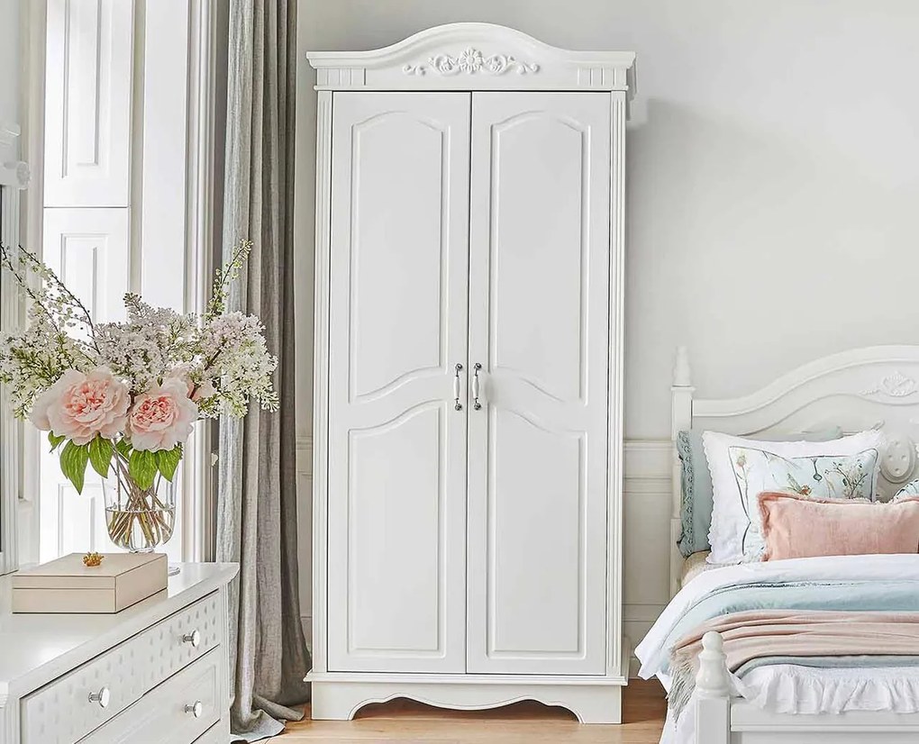 Šatník 2 dverový Bianca, 107x227 cm, kolekcia Victoria