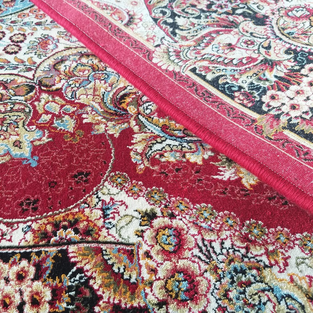 DY Prémiový koberec s exkluzívnym vzorom Pers 04 - červená Rozmer: 400x500 cm