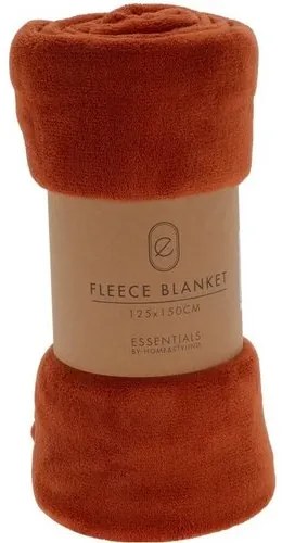Deka fleece terracota, 125 x 150 cm