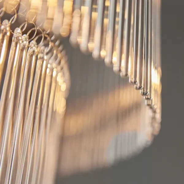 Endon 112576 - Luster na reťazi MARIETTA 16xE14/6W/230V mosadz/číra