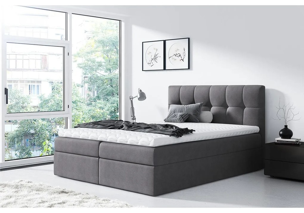 Jednolôžková posteľ boxspring Maddox (120x200) (Rico 23). Vlastná spoľahlivá doprava až k Vám domov. 1058880