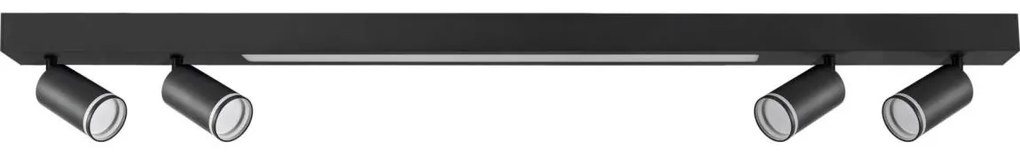 LED Stropné svietidlo PARIS LED/24W/230V + 4xGU10/10W čierna