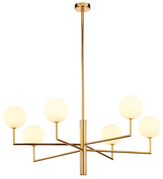 Jupiter 1930 - Luster na tyči FEME 6xG9/40W/230V mosadz