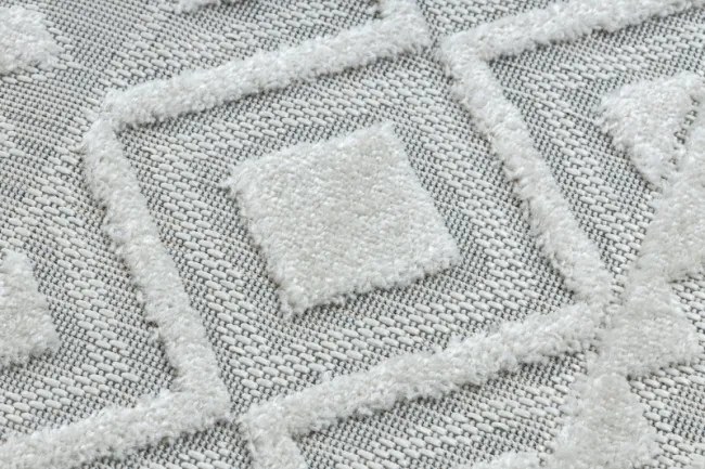Koberec SOLE D3851 Boho, romby - ploské tkanie béžový