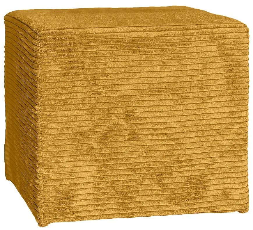 Taburetka kocka Poso 1 horčicová