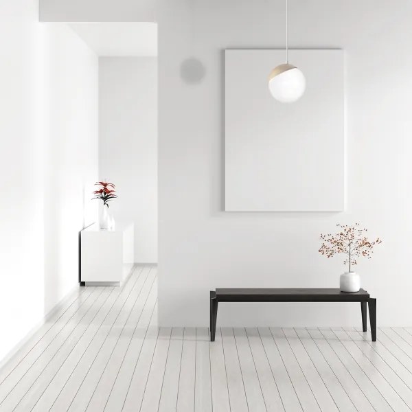 Luster na lanku SFERA WOOD 1xE14/40W/230V biela