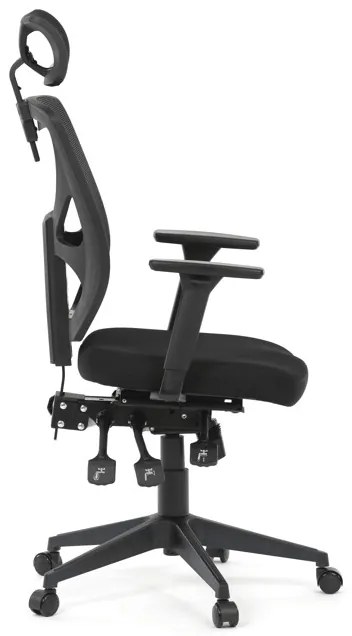 Autronic BONTEC Kancelárska stolička, asynchrónny mechanizmus, čierna, KA-Q8250 BK Farba: Čierna