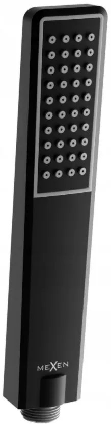 Ručná sprchová hlavica MAXMAX MEXEN R-72 - 1 funkcia - 200x42 mm - čierna, 79572-70