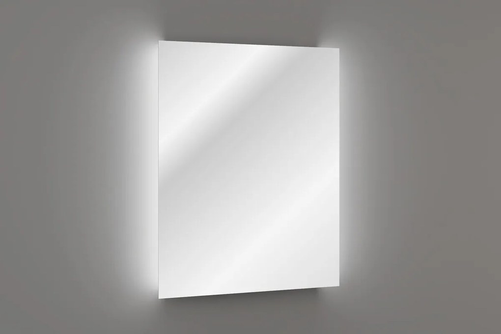 Nástěnné LED zrcadlo AURA 60 cm neutrální