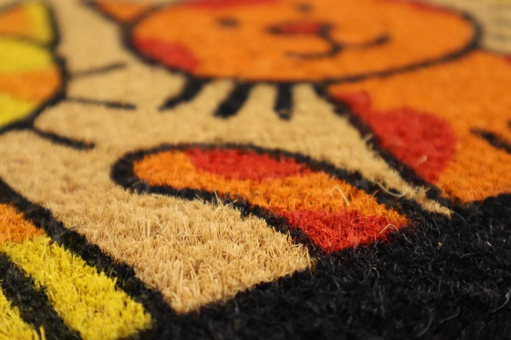 Trade Concept, Rohožka Kokos Tri mačky – na von aj na doma, 40x60, viacfarebná, chodba / predsieň