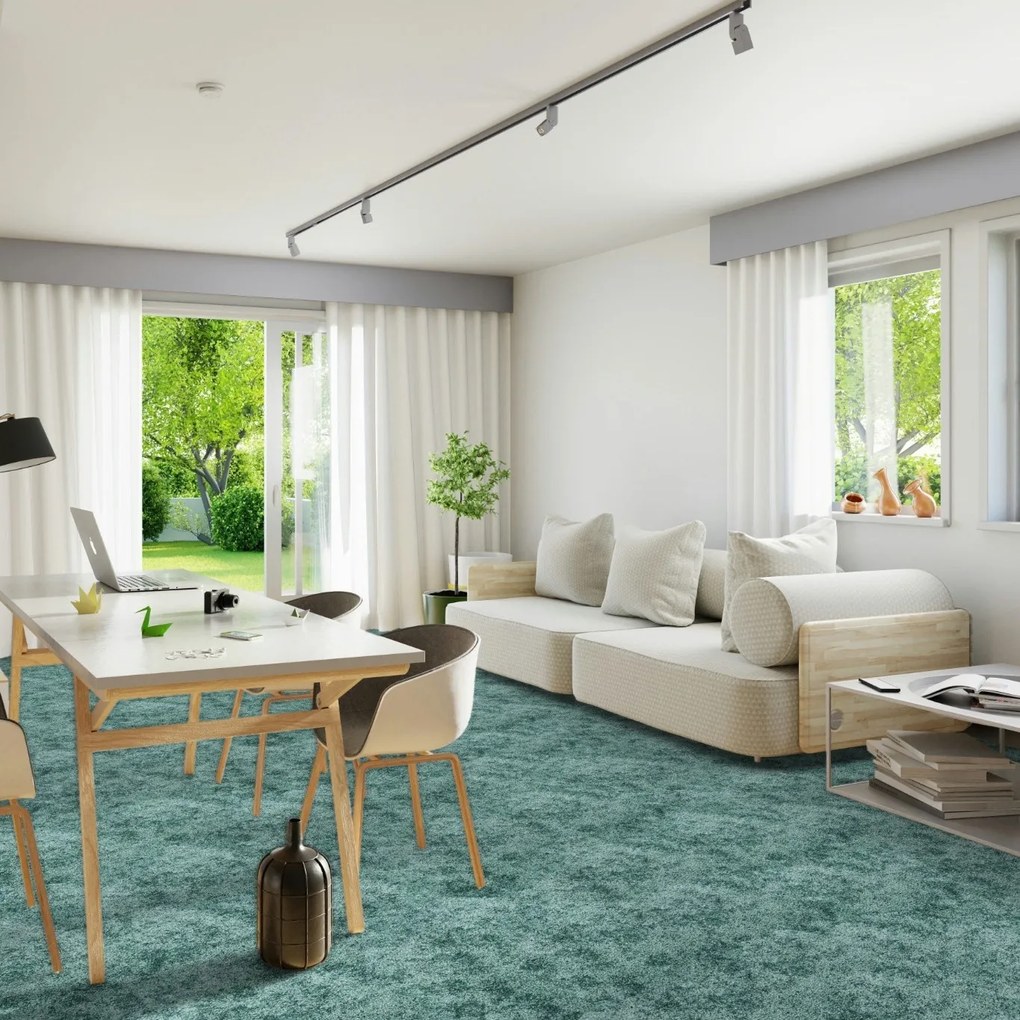 ITC, AKCIA: 280x280 cm Koberec metráž Serenade 027, šíře, modrá, filc, chodba / predsieň