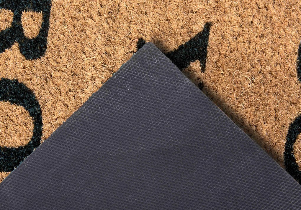 Hanse Home, Rohožka Come in if you have prosecco 105660 – na von aj na doma, 45x75, hnedá, chodba / predsieň