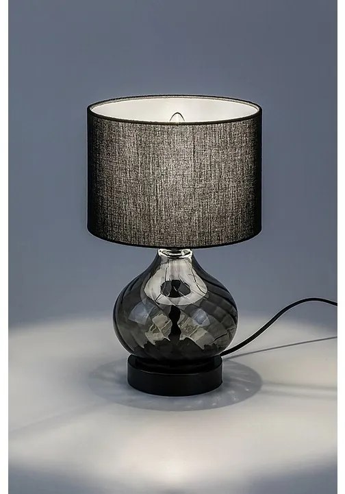 Rabalux 74034 dekoratívna stolná lampa Pirelo, E14, 1x max. 25W, čierna
