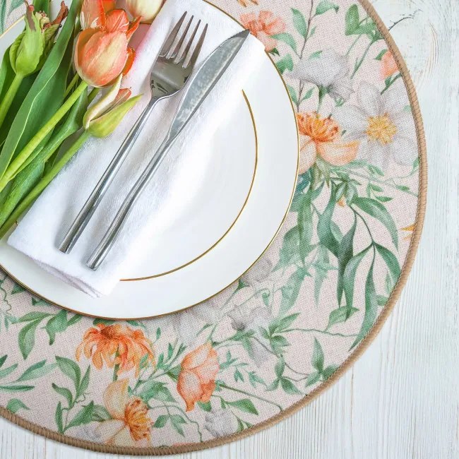 Podložka pod tanier IRIS zelená (6 ks)