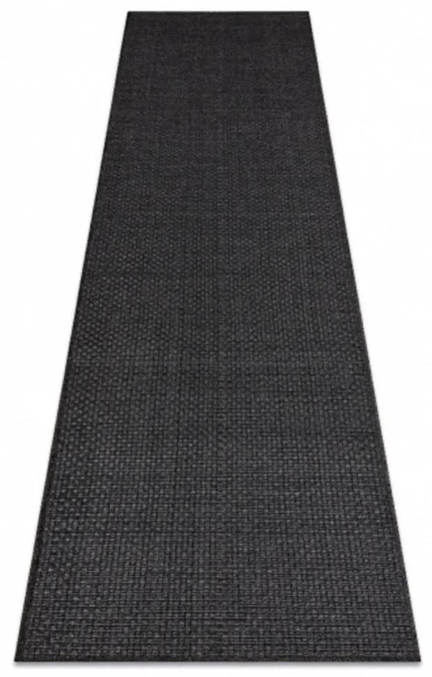 Kusový koberec Dobela čierny atyp 70x300cm