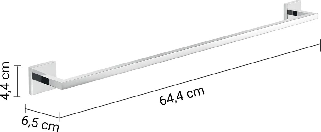 Gedy Elba, držiak uterákov 650mm, chróm, A0216513
