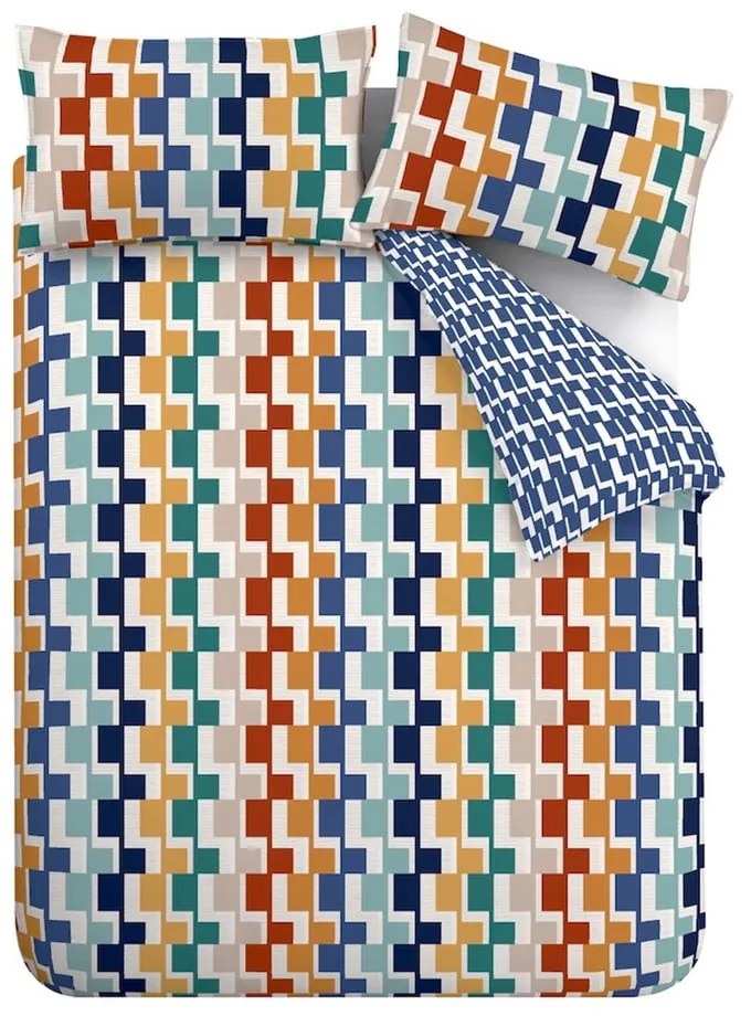 Obliečky na dvojlôžko 200x200 cm Bryson Geo – Catherine Lansfield