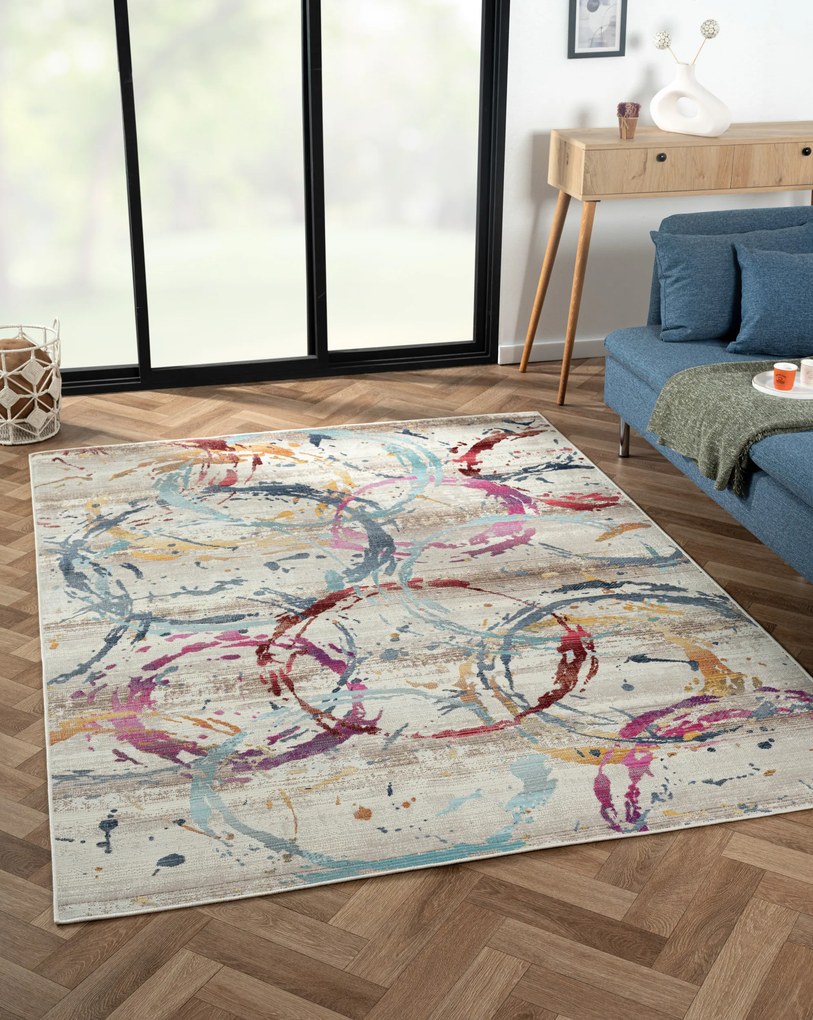 Kusový koberec Aurora 5 CA40007 creme, 170x240, viacfarebná, chodba / predsieň, My Flair