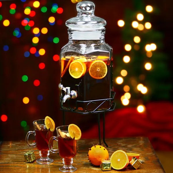 Bar@drinkstuff Hexagonálny sklenený výčap 5.6 L