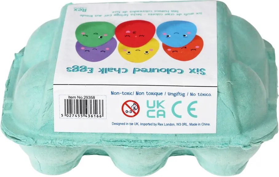 Farebné kriedy v súprave Eggs – Rex London