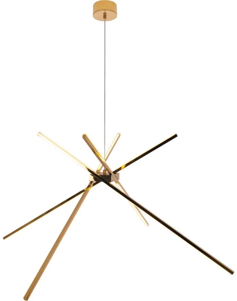 MAXLIGHT P0457 - LED Luster na lanku SPIDER LED/33W/230V zlatá