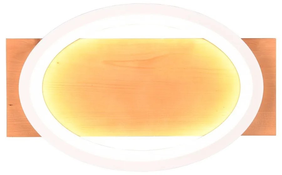 LED stmievateľné nástenné svietidlo v bielo-prírodnej farbe Barca – Trio