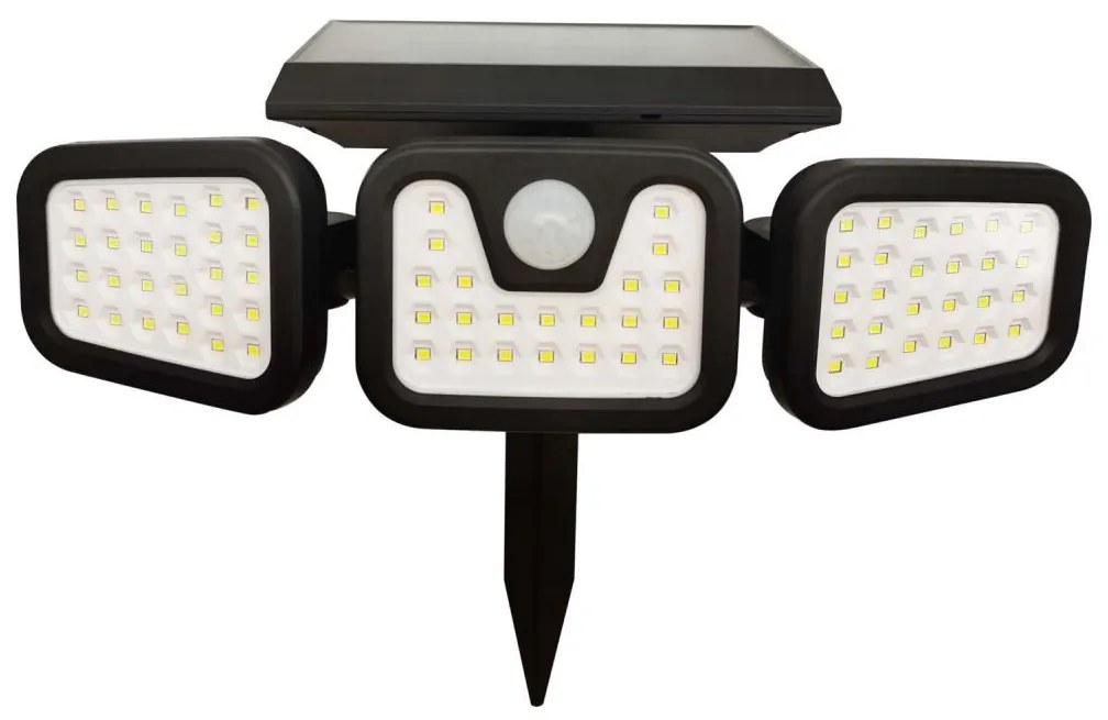 Polux LED Solárny reflektor so senzorom TRIO LED/0,6W/3,7V IP44 SA1817