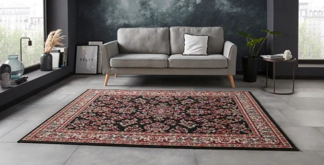 Koberec Hanse Home Oriental čierny / červený
